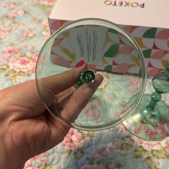 POKETO Glass Candlestick Holder Set of 2 New In Box - Picture 4 of 7